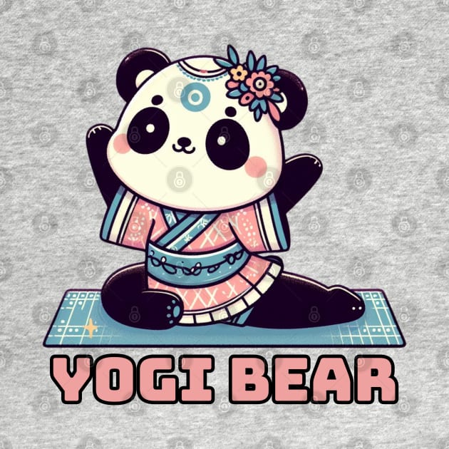 Panda Bear Yoga instructor by Japanese Fever